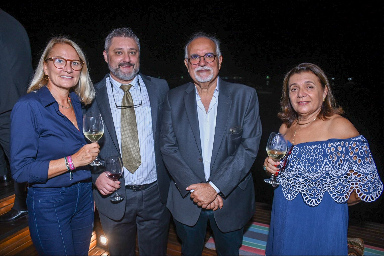  Carole Hilton, Laurent Rezette, Mário Pithon e Fátima Moraes                          